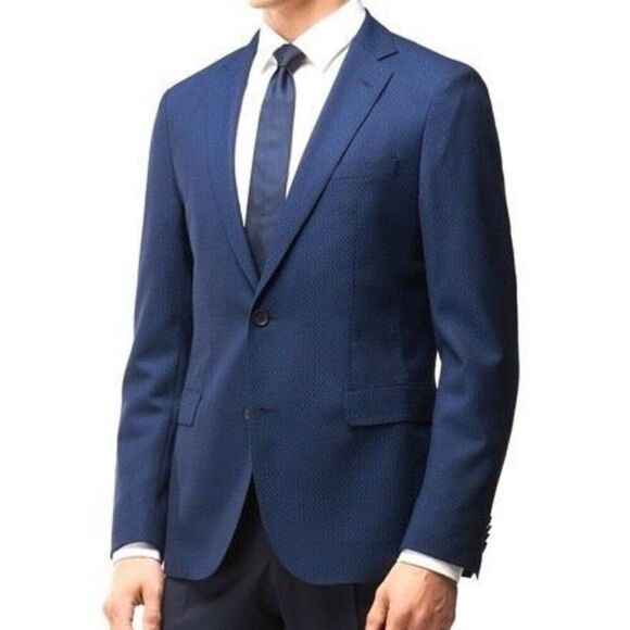 BOSS Nordstrom Blue Summer Sports Jacket Deconstructed 38R Slim Fit - Picture 1 of 11